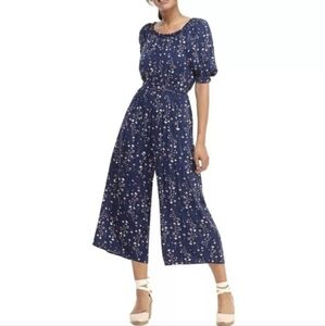 Gal Meets Glam Violet Floral Jumpsuit Size 6